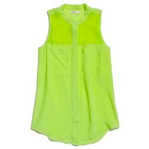 Madewell 100% silk cargo tank